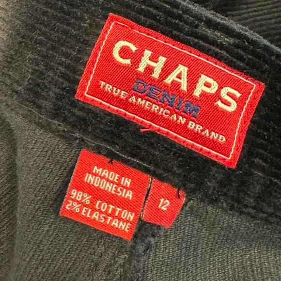 NWT Chaps Corduroy Cord Pants Size 12 - Picture 3 of 7